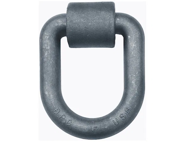 B50PKGD – BUYERS PROD D-Ring, 15586 Pound Raw Gray Steel 1 Inch Extended With Weld-On Mounting Bracket Packaged